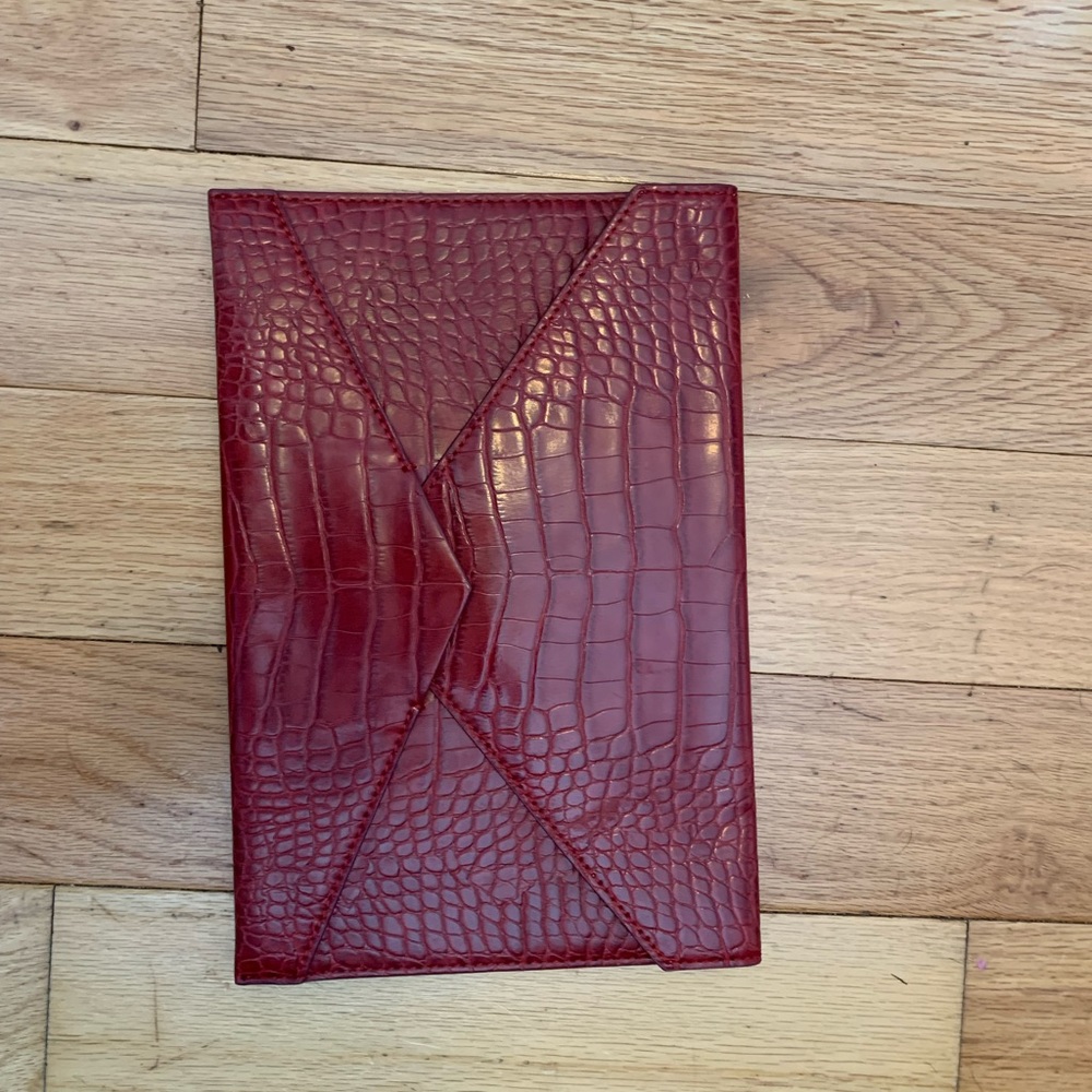 Banana republic croc clutch
